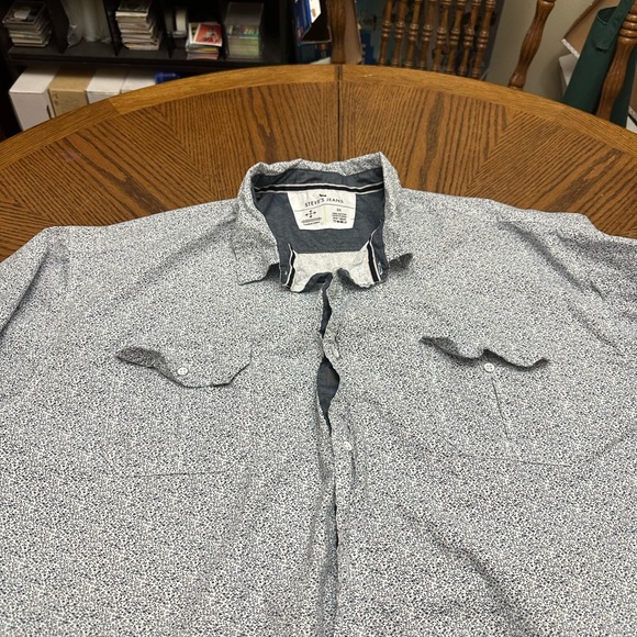 5X Steve Jeans Casual Short Sleeve Button Down - Picture 3 of 4